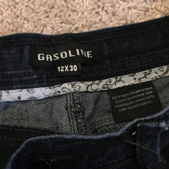 Gasoline Dark Navy Blue Denim Jeans - Picture 9 of 16